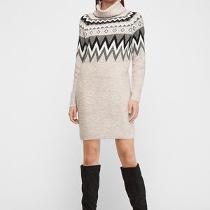 Fair isle sweater dress